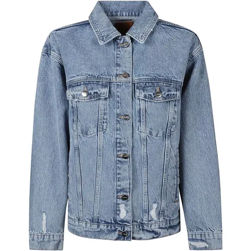 Denim Jacke , Damen, Größe: M - Anine Bing - Modalova