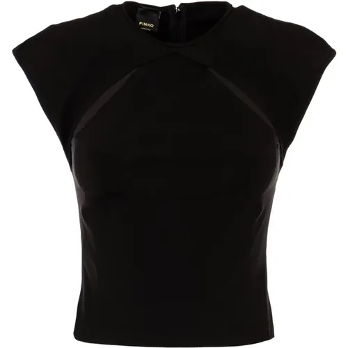 Elegantes Schwarzes Top für Frauen , Damen, Größe: 3XS - pinko - Modalova