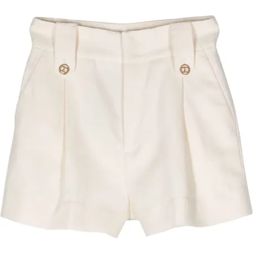 Elegante Baumwoll Leinen Shorts - Twinset - Modalova