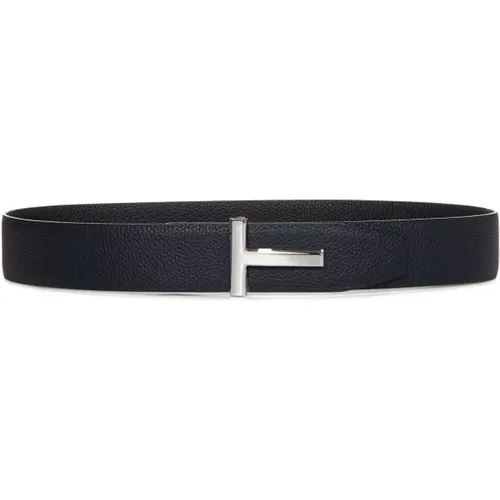 Reversible T-Buckle Belt , male, Sizes: 90 CM - Tom Ford - Modalova