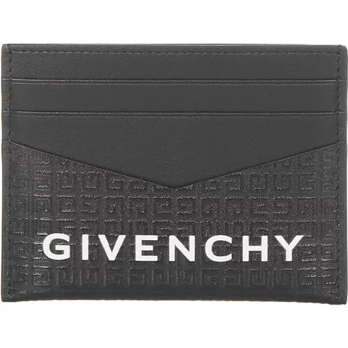Schwarze Geldbörse mit Signaturdruck und 4G-Motiv , Herren, Größe: ONE Size - Givenchy - Modalova