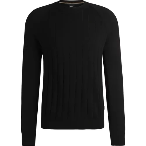 Gestreifter Wollmischpullover , Damen, Größe: M - Hugo Boss - Modalova