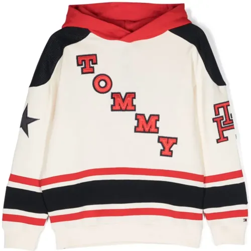 MultiColour Sweaters mit Logo Patches - Tommy Hilfiger - Modalova