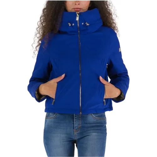 Short Padded Softshell Jacket with High Collar , female, Sizes: XS - YES ZEE - Modalova