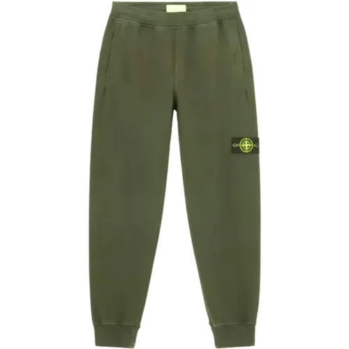 Jogging Pants with Brushed Cotton Fleece , male, Sizes: M - Stone Island - Modalova