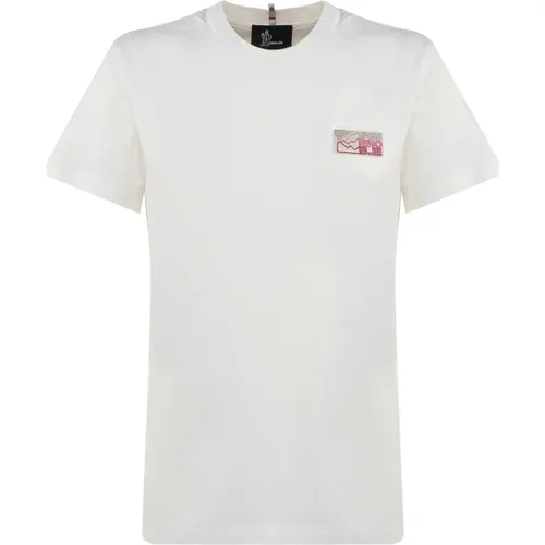 Cotton Jersey T-shirts and Polos , female, Sizes: L - Moncler - Modalova