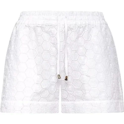 Lace Casual Shorts , female, Sizes: XS, L - Philipp Plein - Modalova