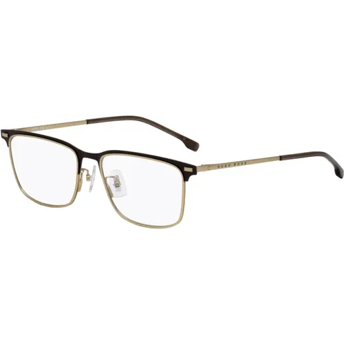 Braun Gold Sonnenbrille , unisex, Größe: 55 MM - Hugo Boss - Modalova