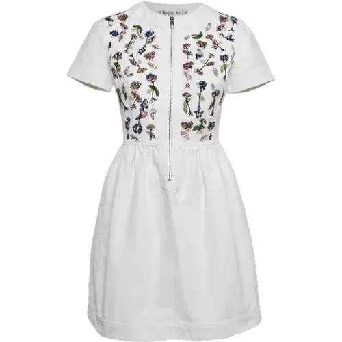 Pre-owned Cotton dresses , female, Sizes: M - Dior Vintage - Modalova