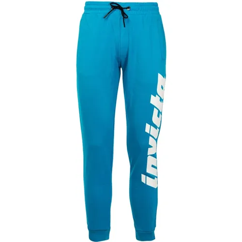 Sporty Cotton Sweatpants Turquoise/ , male, Sizes: XL, L, XS, S, M - Invicta - Modalova