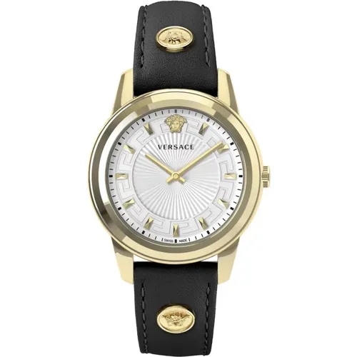 Greca Stainless Steel Bracelet Watch , female, Sizes: ONE SIZE - Versace - Modalova