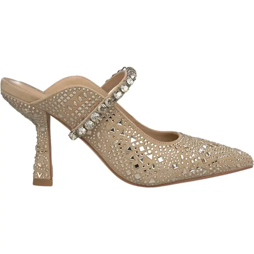 Eleganter Slingback Schuh mit Strass-Detail , Damen, Größe: 37 EU - Alma en Pena - Modalova