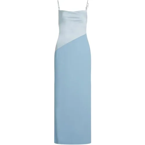 Satin Strappy Dress , female, Sizes: S - Karl Lagerfeld - Modalova