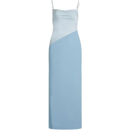 Satin Strappy Dress , female, Sizes: XS, S - Karl Lagerfeld - Modalova