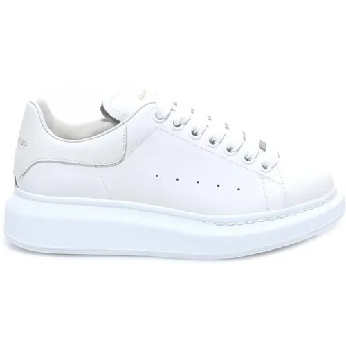 Stilvolle Weiße Ledersneakers , Damen, Größe: 41 1/2 EU - alexander mcqueen - Modalova