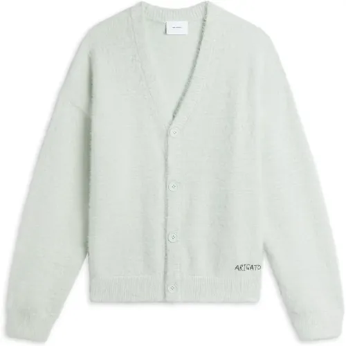 Weicher Texturaler Miller Cardigan mit Logo , Herren, Größe: L - Axel Arigato - Modalova