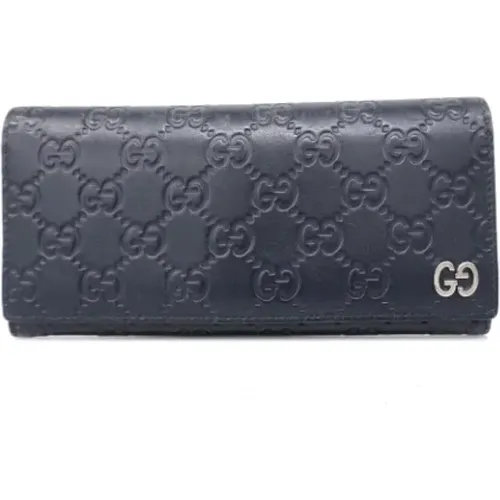 Pre-owned Leather wallets , male, Sizes: ONE SIZE - Gucci Vintage - Modalova