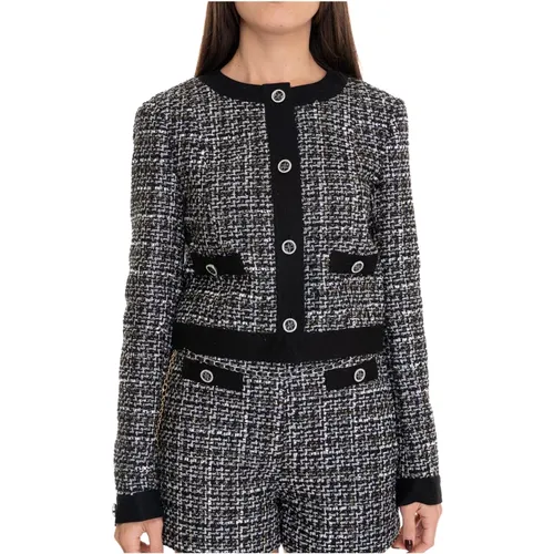 Chanel Style Kurze Jacke mit Knöpfen - Guess - Modalova