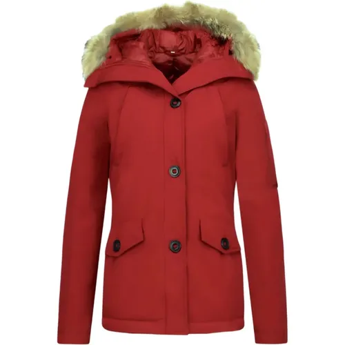 Kurze Winterjacke für Damen Kanada - Parka mit Seitentaschen - 503R , Damen, Größe: S - TheBrand - Modalova