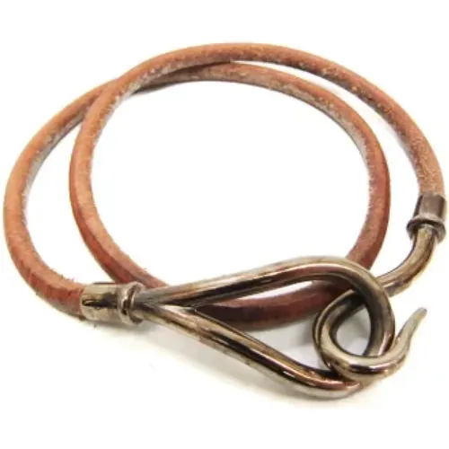 Pre-owned Leather bracelets , female, Sizes: ONE SIZE - Hermès Vintage - Modalova