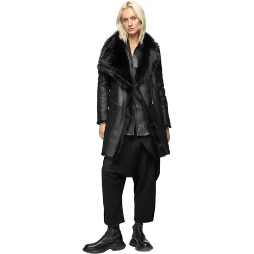 Elena - Shearling Coat,Leather Jacket - Vespucci by VSP - Modalova