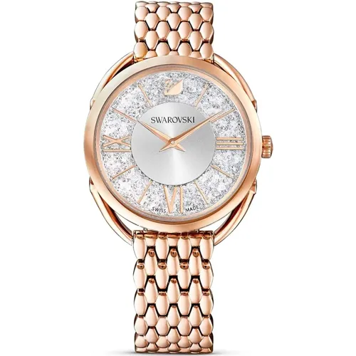 Crystalline Glam Metal Bracelet Watch , female, Sizes: ONE SIZE - Swarovski - Modalova