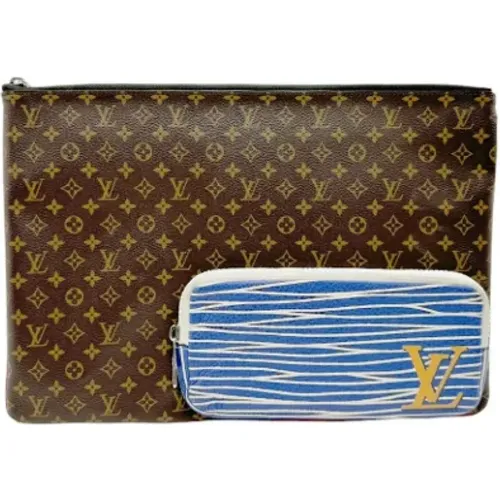 Pre-owned Fabric clutches , male, Sizes: ONE SIZE - Louis Vuitton Vintage - Modalova