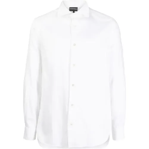 Regular FIT Shirt with All Over Eagle Logo , male, Sizes: M, S - Emporio Armani - Modalova