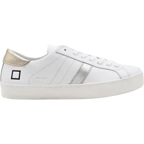 Weiße Low-Calf Sneakers , Damen, Größe: 37 EU - D.a.t.e. - Modalova