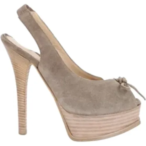 Pre-owned Suede heels , female, Sizes: 4 UK - Fendi Vintage - Modalova
