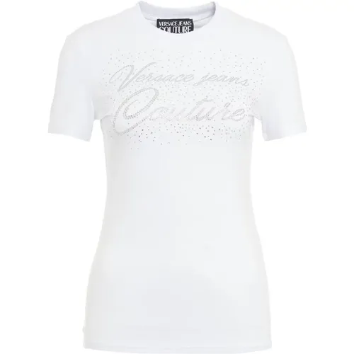 Womens Clothing T-Shirts Polos Ss24 , female, Sizes: S, XS, M, XL, L - Versace - Modalova
