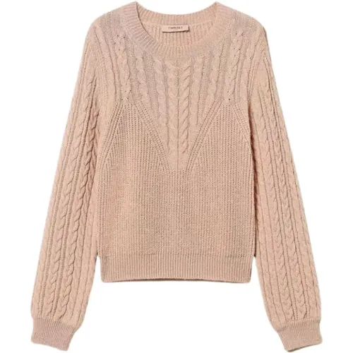 Stilvoller Strickpullover , Damen, Größe: M - Twinset - Modalova