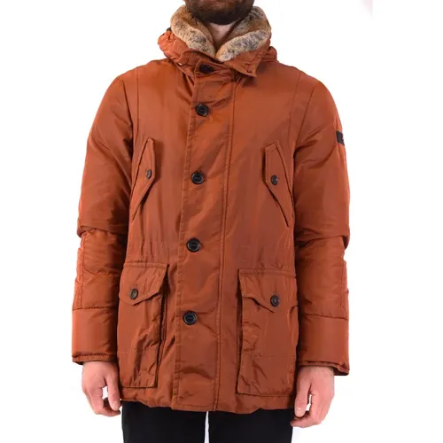 Winter Jacket, Stay Warm and Stylish with the Helblad OXF 00 FUR Men`s Jacket , male, Sizes: M - Peuterey - Modalova
