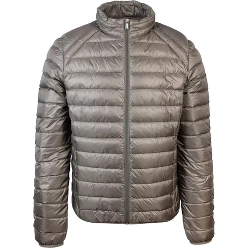 Lightweight Dove Grey Down Jacket , male, Sizes: XL, S, 2XL, L - Jott - Modalova