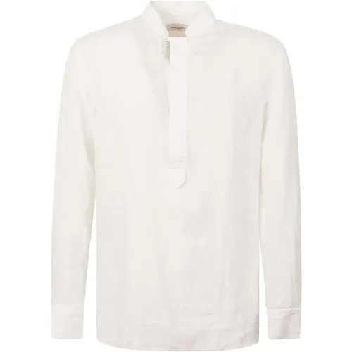 Mens Clothing Shirts 800 Bianco Ss24 , male, Sizes: S, L - Tagliatore - Modalova