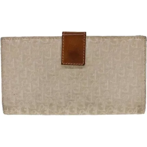 Pre-owned Canvas Dior Wallet , female, Sizes: ONE SIZE - Dior Vintage - Modalova