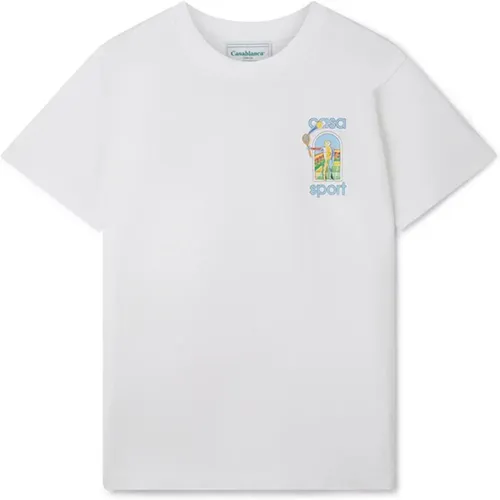 Weiße Le Jeu Colore T-shirt , Herren, Größe: XL - Casablanca - Modalova