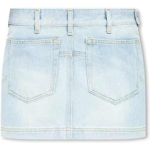 Abra denim skirt , female, Sizes: W26, W25, W27 - The Attico - Modalova