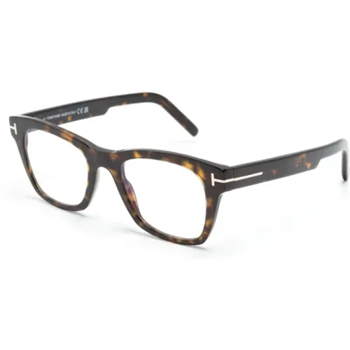 Braun/Havanna Optische Brille , Herren, Größe: 50 MM - Tom Ford - Modalova