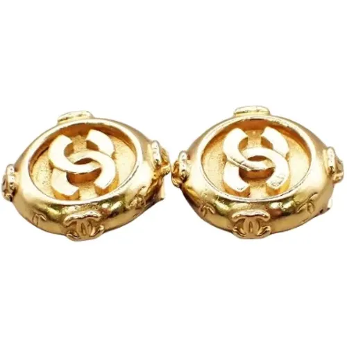 Pre-owned Metal earrings , female, Sizes: ONE SIZE - Chanel Vintage - Modalova