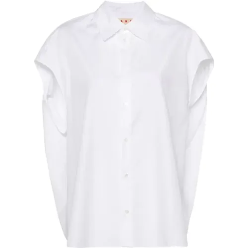 Popeline Shirt , female, Sizes: S, L - Marni - Modalova