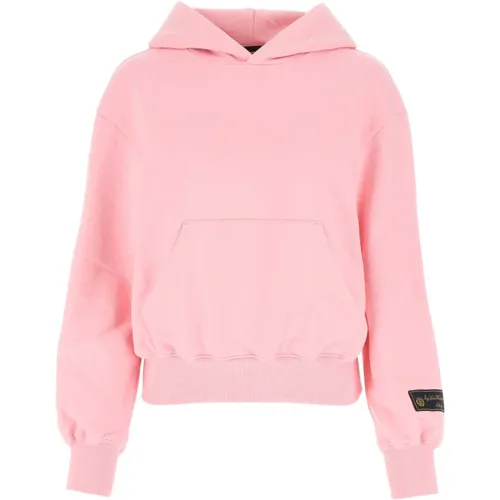 Rosa Baumwoll -Sweatshirt , Damen, Größe: S - WE11DONE - Modalova