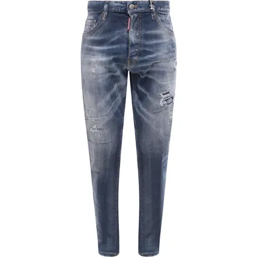 Zerstörter Effekt Skinny Jeans - Dsquared2 - Modalova