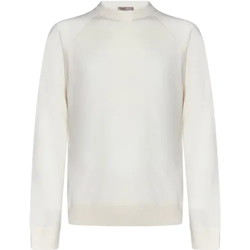 Cashmere Sweater Ribbed Crewneck , male, Sizes: S, L, XL, M - Herno - Modalova