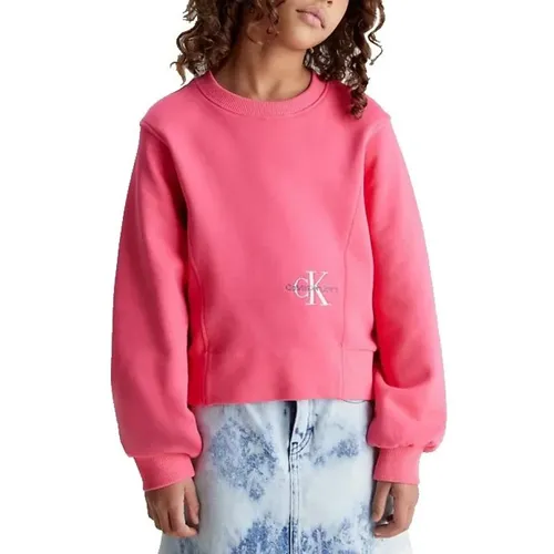 Rosa Monogramm Sweatshirt - Calvin Klein - Modalova