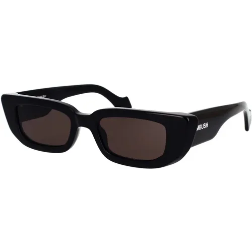 Bold Rectangular Sunglasses in , female, Sizes: 54 MM - Ambush - Modalova