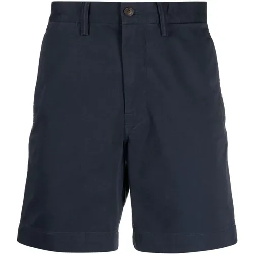 Stretch Fit Chino Shorts Blau Casual , Herren, Größe: W31 - Polo Ralph Lauren - Modalova