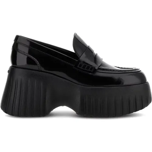 Moderne und feminine H-Stripes flache Schuhe , Damen, Größe: 39 EU - Hogan - Modalova
