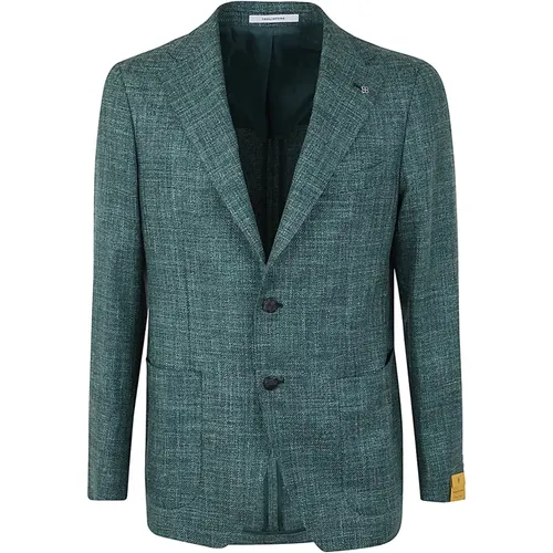 Silk and Linen Jacket , male, Sizes: 3XL - Tagliatore - Modalova