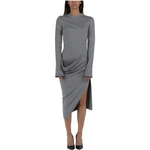 Asymmetrisches Drapiertes Kleid , Damen, Größe: XS - JW Anderson - Modalova